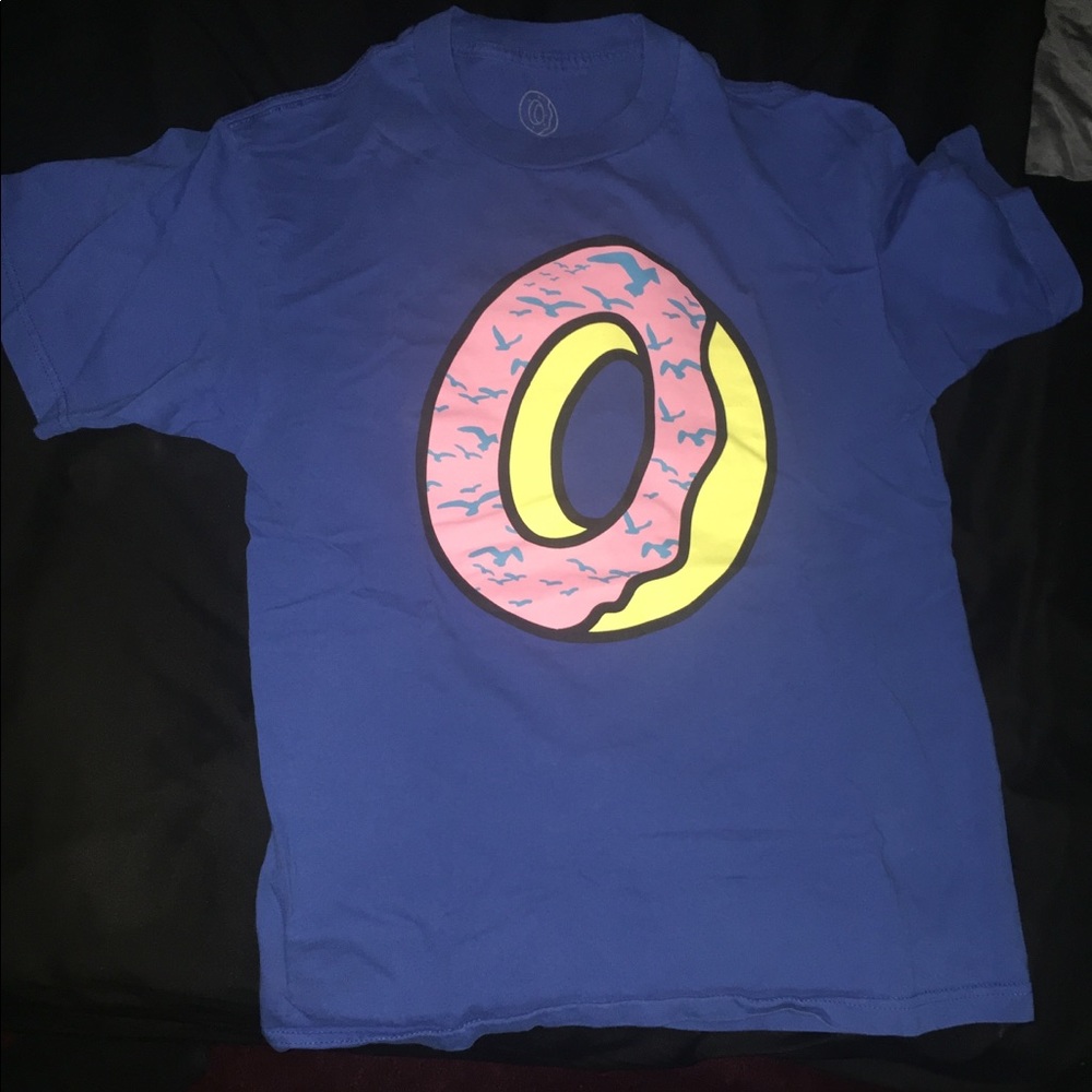 odd future donut t shirt - navy blue